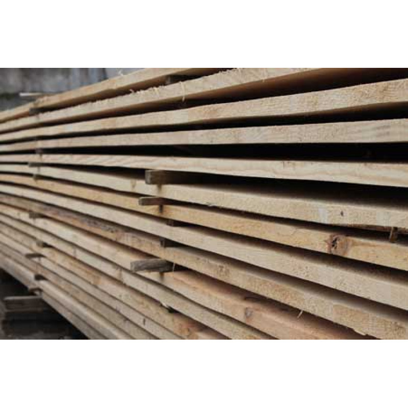 Дошка обрізна сосна 25*200*4000 мм