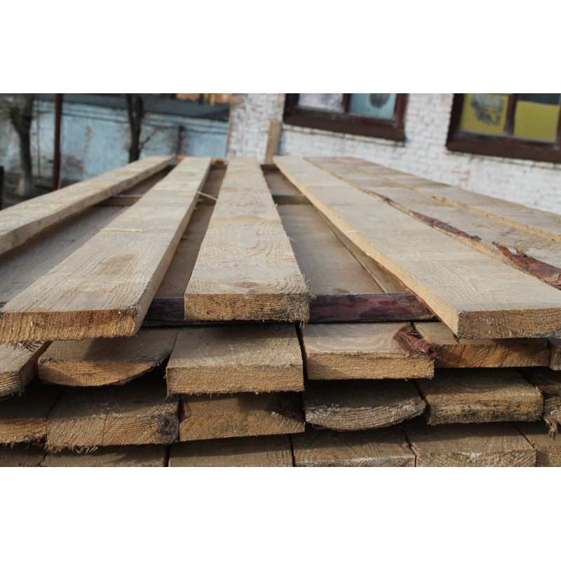 Дошка обрізна сосна 25*120*6000 мм