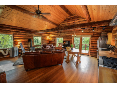 Block house in the interior