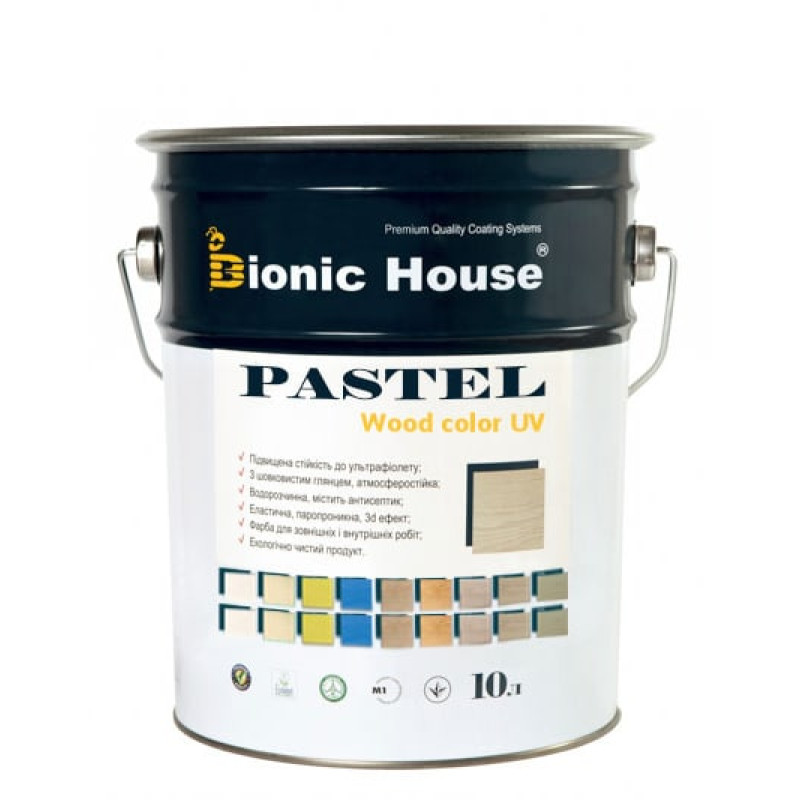 Фарба для дерева без запаху Pastel «Wood Color» - Bionic House 1л.